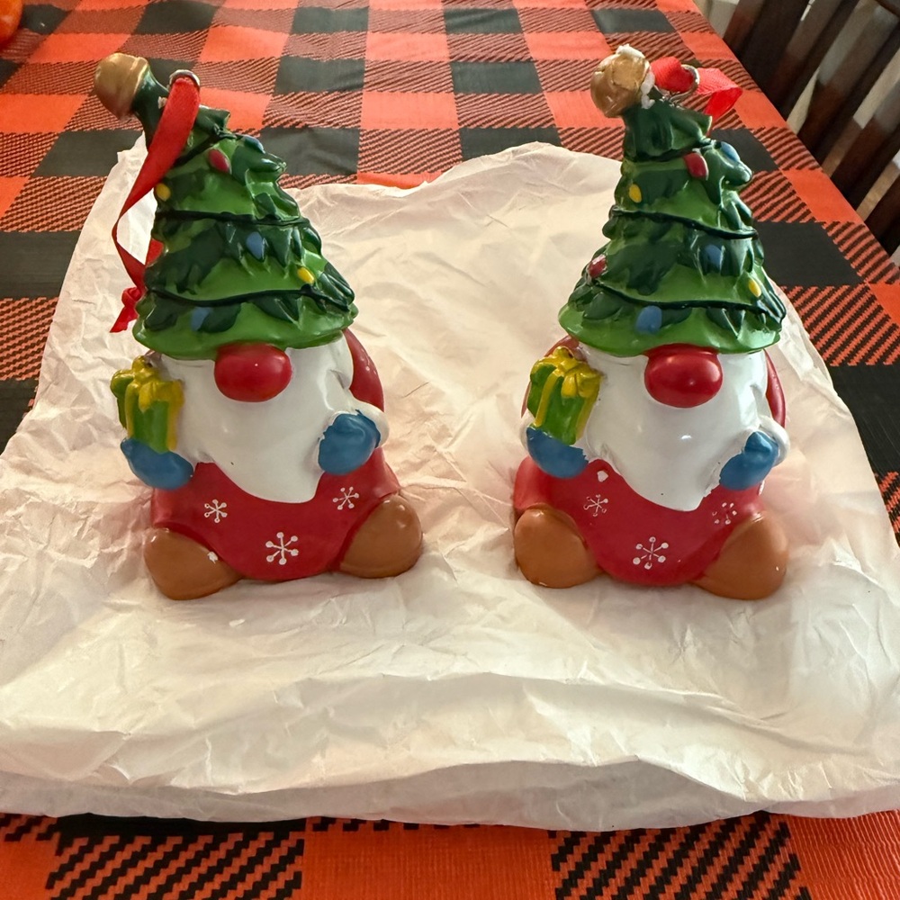 NWOT Colorful Holiday Gnome Ornaments